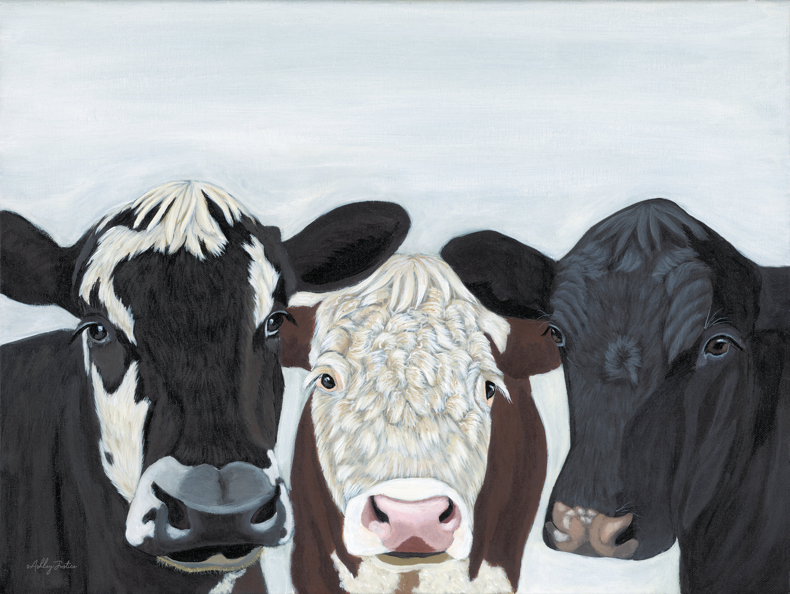 August Grove® Herd Meeting On Canvas by Ashley Justice Print Wayfair